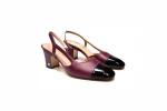 صندل کد 569 نما جفت رنگ زرشکی
